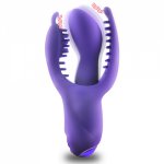 Vibefun 10 Speeds G Spot Vibrator Waterproof Triple Clitoris Stimulator Oral Clit Vibrators Intimate Adult Sex Toys For Women