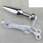 Metal Anal Plug Erotic Male Female Stimulate Orgasm Shock Butt Plug Electric Shock Sex Toys Exotic Accessories Massager