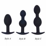 3pcs/set Silicone Anal Plug Butt Beads Plug For Beginner Prostate Massager Erotic Toys Anal Sex Toys Adult Product For Men Women