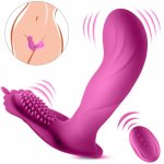 Dual Motor Wireless Remote Control Silicone USB Charged Invisible Panties Vibrating toys Vibrator Adult Sex Toy for woman