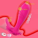 Remote Control Dildo Panty Vibrator Invisible Wearable Butterfly Vibrator G Spot Stimulator Clitoris Massager Sex Toys For Women