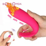 Wireless Remote Strap on Dildo Vibrator For Women Clitoris Massage Vagina Stimulator Panties Heating Vibrator Sex Toy for Woman