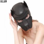 Sexy Puppy Play Dog Hood Mask Dog's Paw Glove Crawl BDSM Bondage Dog Tail Plug Costume Fetish Pet Role Play Sex Toys For Couples