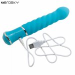 Zerosky 10 Speeds Powerful G spot Massage Vibrators Sex Toys for Women USB Charge AV Magic Wand Vibrator Adult Sex Products