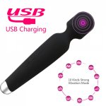 Dildo Vibrator 2019 New 10 Speeds Magic Wand Massager Big Massage Stick Av Vibrators Sexy Clit Sex Toys For Womens Masturbator