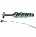 165g electro shock Metal Ball  Anal plug Parts steel electric butt sex toys medical themed product