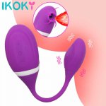 IKOKY G-spot Vibrator Tongue Sucking Vibrator Vibrator Egg Clitoris Stimulator Oral Sex Sex Toys for Women Vagina Massager