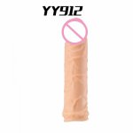 YEAIN Silicone Hollow Dildos Glans Sleeve For Penis Enlargement,Silicone Sex Toys For Men Penis Extended And Sex Delay YY912