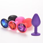 1PCS Silicone Anal Plug Butt Plug Unisex Plated Jewelry Sex Stopper Adult Toys Women Anal Trainer For Couples Exotic Accessories