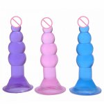 Ins, Hot item! Unisex Pleasure Flexible Beads Anal Sex Toy Butt Plug Insert with Suction CupAdult Sex Toy For Men Women  Sex Shop