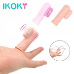 Ikoky, IKOKY Finger Sleeve Vibrator Sex Toys for Women Couple Flriting Clitoris Vagina Stimulator Brush Vibrating G-spot Massage