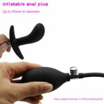 Super Large Inflatable Huge Big Anal Plug Dildo Pump Anal Dilator Expandable No Vibrator Butt Plug Anal Balls Sex Toys