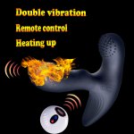 Yeain Heating up anal plug vibrator prostate stimulation massager vibrating prostate massager butt plug anal sex toys for men