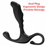 Big Black Anal Plug with Handle Anus Plug Prostate Massager Climax Stimulator large Butt Gay Sex Toys Adult Product for Man