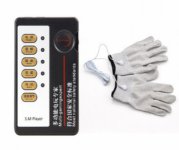 Electro Shock Kit Conductive Gloves Sex Toys Kits Silver Fiber Therapy Electrode Gloves Electro Shock Full Body Massage Sex Toys