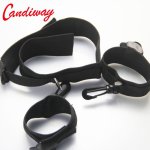 BDSM Handcuffs Collar Sex Toy for woman Fetish Restraints Bondage Strap Sexy Locking Neck ring cuffs Spreader rule play cosplay