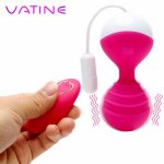 VATINE Vibrator Vaginal Tight Exercise Kegel Ball Ben Wa Ball Vibrating Egg Wireless Remote Control Silicone Sex Toys for Women