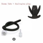 Silicone Hollow Butt Plug Powerful Anal Speculum Dilator With 50cm Rubber Enema Tube Anal Cleaner Sex Toys For Men Gay анальная