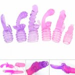 1PCS G-spot Stimulate Vibrator Accessories Magic Wand Attachment Silicone Adult Sex Toys AV Rod Head Cap For Women New