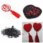 1 Pair Sexy Sex Product Toys Women Lingerie Sequin Tassel Breast Bra Nipple Cover Pasties Stickers Petals Clothing Accessories