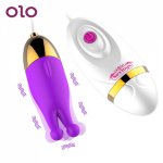 OLO G Spot Dildo Vibrator Nipple Clamp Vagina Clitoris Massager 12 Speed Fantasy Jumping Egg Sex Toys for Women Sex Products