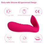 Women's Collision Vibrator 10-frequency Pulse Massager Wireless Remote Control Wearable Vibrator Adult Sex Products Silicone