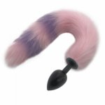 Fox, Anal Sex Toy Anal Plug Butt Dilator Fox Tail Female Male Masturbation Toys Cosplay Soft 40cm Anal Tail for Couples H8-200D