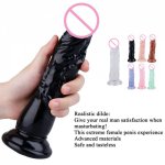 8.26 Inch Big Dildos for Women Realistic Crystal Dildo Anal Silicone Penis Artificial Waterproof Dick Suction Cup Adult Sex Toys