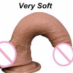 Realistic Skin feeling Big Dick Small&Huge Dildo With Suction Cup Sex Toys for Woman Female Masturbation medical silicone dildo