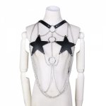 Manyjoy Sexy Chain Bra Harness Top Stars Festivals Custome Roleplay Leather Lingerie Hot