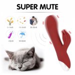 10 Speed Dildo Vibrator Clitoris Stimulator Vagina Massager Silicone Waterproof Rabbit Vibrator GSpot Sex Toys For Women Adults