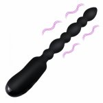 Silicone Bead Butt Plug Vibrator USB Rechargeable Male Prostate Massager Anal Vibrator Dildo Sex Toys for Men Adult Toys Privacy