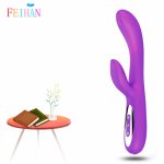 FEIHAN USB charging classic sex tool vibrator dildo prostate anal socket sex massager for women simulation penis vibrator