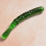 Green Cucumber Glass Dildos Adult Sex Toys For Woman Masturbator Female Erotic Butt Anal Beads Plug Man Crystal Penis Dick Shop