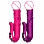 Heating Telescopic Rotating G Spot Vibrator with 10 Modes Massager Clitoris Stimulator Adult Sex Toy for Women Couples