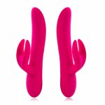 2017 100% Silicone 360 Rotation Vibration Clitoral G-spot Stimulating Rabbit Vibrators 5 Speed Function Sex Toys for Women