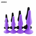 4PCS/Set Suction Cup Butt Plug Anal Beads Prostate Massager Anal Dildo Adult Sex Toys For Women Men Gay Masturbation Erotic Toys