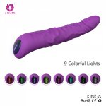 sex toys for vibrator 9 kinds vibration and Rotation for female masturbation fully body silicone and waterproof for woman toys