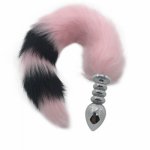 Fox, Anal Sex Toys Screw Thread Anal Plug Stuffed Fox Tail Flirt Body Massager Adult Games Sex Toys for Woman Anal Tail H8-192E