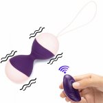 Kegel Balls,Remote Control Vibrating Egg for Women,Mini Chinese Vaginal Balls, Kegel Sex Vibrator, Sex Toys for Women, Sex Shop