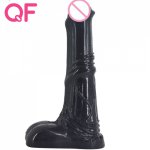 QF 2020  Realistic 25CM Big Soft  Dildo Anal Penis DickClitoral Stimulator Female Masturbator Adult Sex Toys for Women