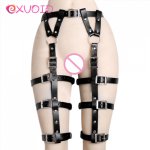 EXVOID Full Harness Restraint Set BDSM Bondage PU Leather Sex Toys For Couples Gear Lingerie Goth Fetish Harness Sex Shop