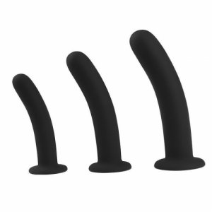 New Small Medium Large Anal Plug Anal Sex Toys Black Soft Silicone Butt Massage Plug Masturbating Products for Women and Men.