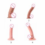 Simulation Lengthen Dildo Man Gay Reusable Penis Sleeve Stimulate Massage Masturbation Lifelike Adult Goods Sex Toys for Woman