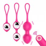 10 Speed Vibrator Kegel Balls Ben wa ball G Spot Wireless Remote Control Vibrator Vaginal tighten Exercise sex toys for Women