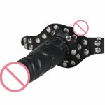 Hot Adult Games Double Ended Dildo Gag And Mouth Gag Dildos Head Strap on Sex Toys Simulation Penis Bondage For women Lesbians