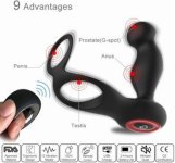 Anal Prostate Massager Anal Vibrator G Spot Stimulation Wireless Remote Control Waterproof Butt Plug Sex Toys For Man Couple