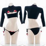 New Student Uniform cosplay demon Hollow Sex lingerie Underwear Women Erotic Apparel Lingerie Sexy Hot  adult sex games-15