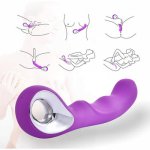 Female G-Point Vibrator Stimulator, Rechargeable Dildo Vibrator, Silicone Adult Massager Sex Toy for Women, Waterproof and Mute