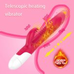 Vibrators For Women Erotic Toys 12 Frequency Vibration Tongue Licking Telescopic Heating Penis Vibrator Sex Tools For Females